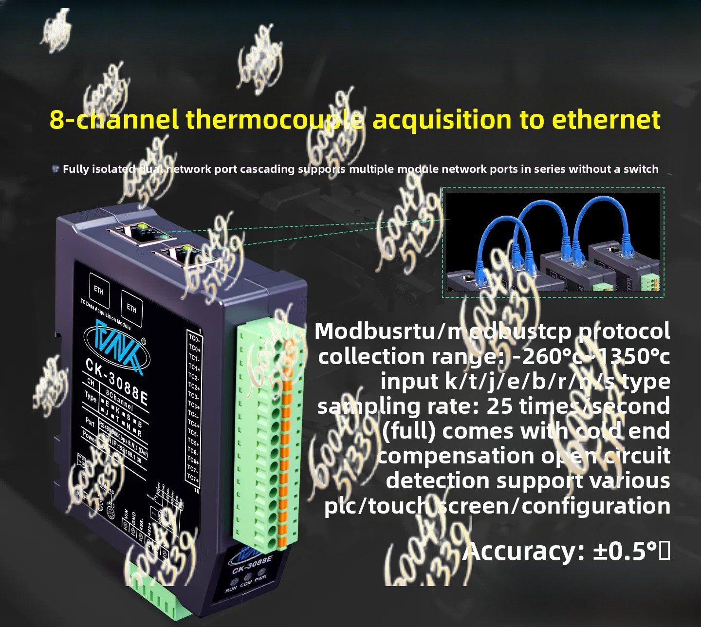 Moduł termopary typu K z pełną – Power Over Ethernet recenzja i cena
